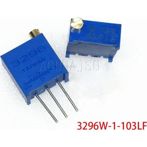 10pcs 3296W-1-103LF 3296W 103 10K Ohm 3296W-1-103 3296W-103 W103 Trimpot Trimmer Potentiometer