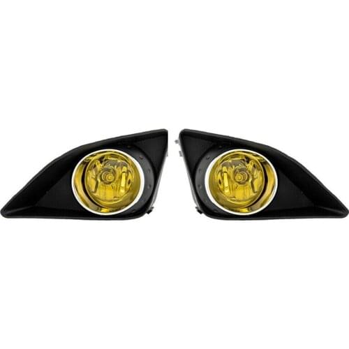 Car Front Bumper Driving Fog Light Lamps with Bezel+Switch for Toyota Corolla 2008-10 Amber