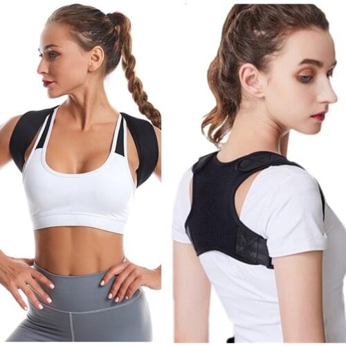 Adjustable Upper Back Support Strap Shoulder Brace Bandage Spine Orthopedic Posture Corrector Band for Men Women Children