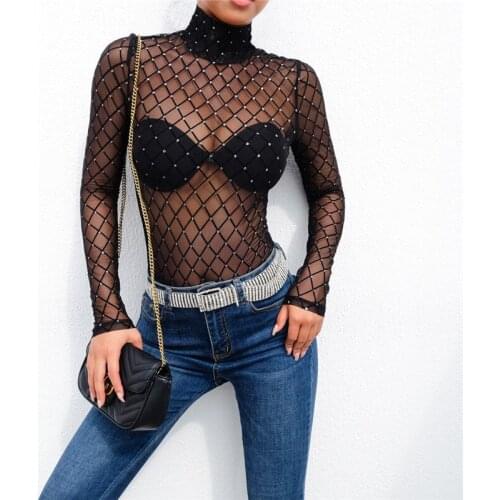 Sexy Bodysuit Women Sequin Jumpsuit Glitter Jumpsuit Sleeveless Clubwear Bodycon Romper Ladies Bodysuit Romper Womens Clothing