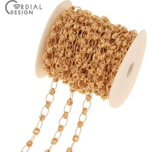 Cordial Design Jewelry Accessories/Chains For Necklace/Genuine Gold Plating/Hand Made/DIY Chains/Jewelry Findings & Components