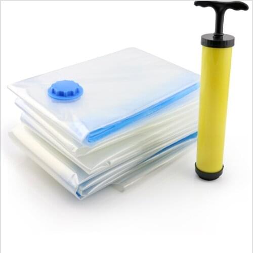 Vacuum Bag Storage Home Organizer Transparent Border Foldable Clothes Organizer Seal Compressed travel Saving Space Bags Package