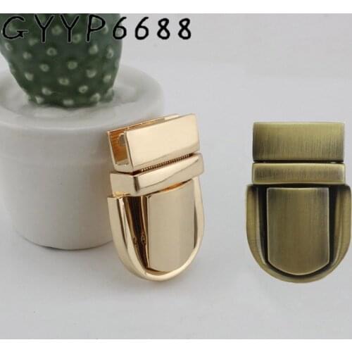 5sets 45*25mm 5colors high quality metal pressed lock briefcase for genuine leather bag making Plug lock hardware accessories