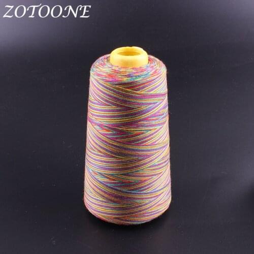 ZOTOONE Rainbow Color Polyester Sewing Thread Hand Quilting Embroidery Sewing Thread For Home DIY Sewing Accessories Supplies E
