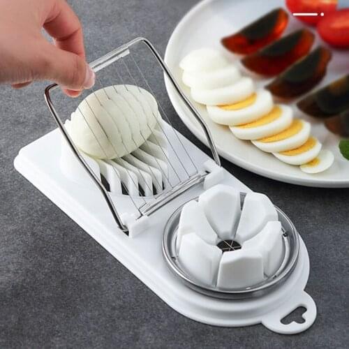 1pc Cooking Tools 2in1 Cut Multifunction Kitchen Egg Slicer Sectione Cutter Mold Flower Edges Gadgets Tools Ferramentas