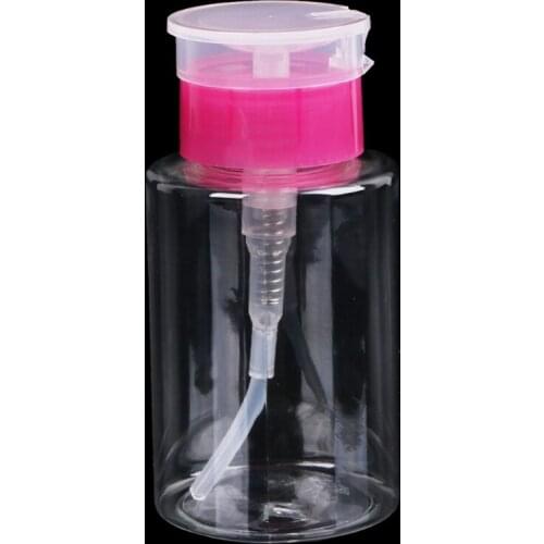 160ml Empty Pump Dispenser Liquid Gel Polish Remover Clean Bottle For Nail Art 77UD