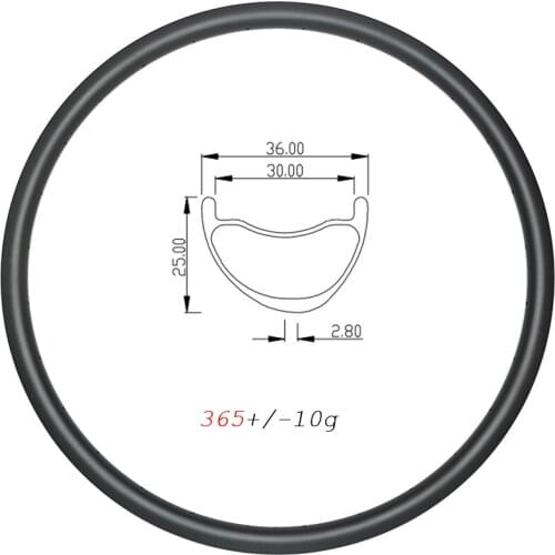 29inch MTB XC 36mm wide carbon rim disc tubeless asymmetric 25mm deep 30mm inner 29er cross country carbon wheel 24H 28H 32H 36H