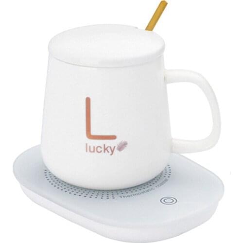 55 Degree Constant Temperature Cup Office Home Coffee Mug Warmer Smart Thermostatic Coasters Mugs and Warmer Pad