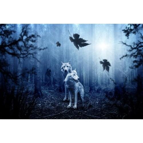 5d Diy Diamond Painting Wolf Diamond Embroidery Animal Diamond Cross Stitch European And American Style Home Decor Round Diamond