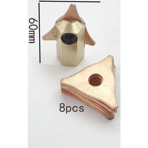 9pcs fix pulling sliding hammer clamp Tip car spot welding triangles holder accessories body repair tools removal puller welder