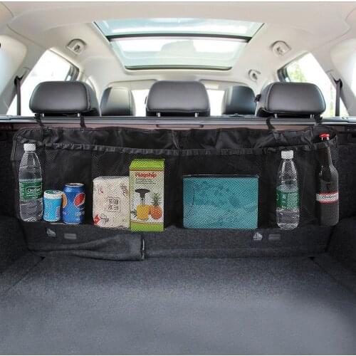 Car Rear Trunk Organizer Cargo Net Luggage for Mitsubishi Grandis Outlander ASX RVR Pajero LancerEvo l200 l300 3000gt 3d 4m41