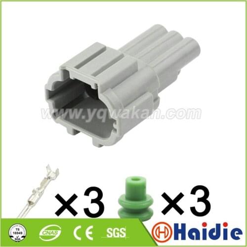 Free shipping 2sets 3pin auto plastic housing plug wire sensor waterproof cable connector PB291-03127
