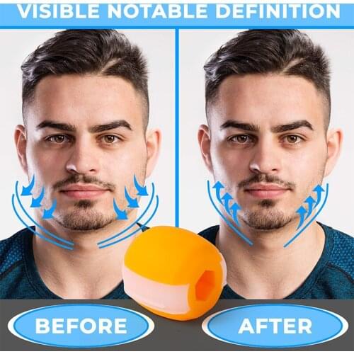 Jaw Exercise Ball Food-grade Silica Gel JawLine Muscle Training Fitness Ball Neck Face Toning Jawrsize Muscle Exerciser