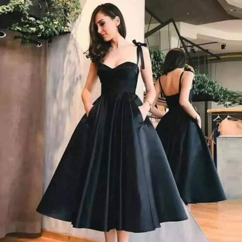 Prom party evening dresses pocket vestido de noiva sereia gown dress robe de soiree little black dresses vestido novia playa