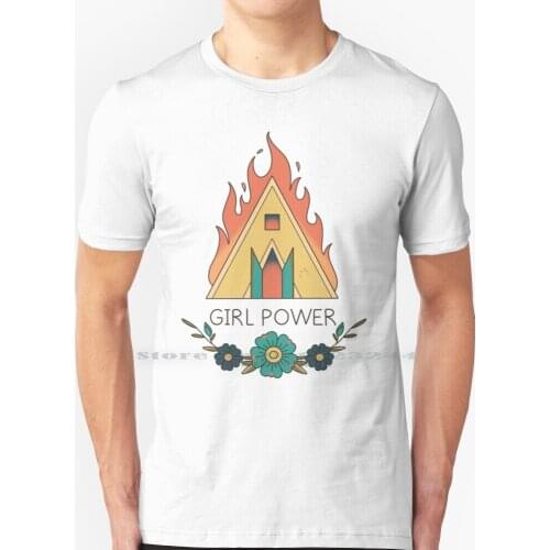 Girl Power T Shirt 100% Pure Cotton Midsommar Festival Horror Dani Girl Power Temple Fire Flowers Florence Pugh Harga Movie