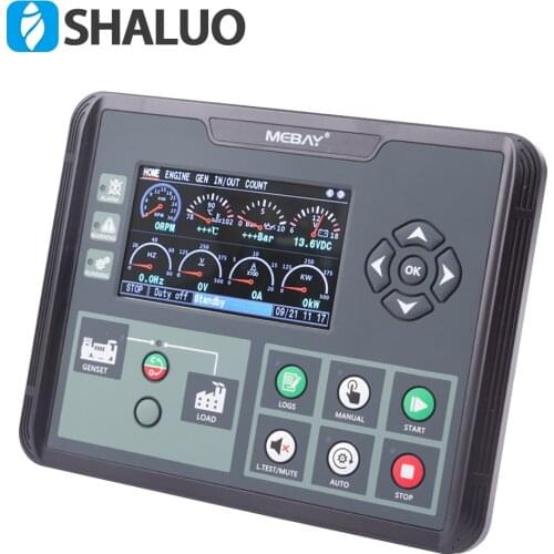 Mebay DC60D Generator Set Controller LCD display generator controller board genset parts DC60DR with RS485 interface