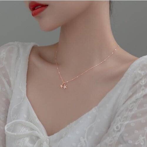 Fashion 925 Sterling Silver Pendants Necklaces Chain with Cubic Zirconia