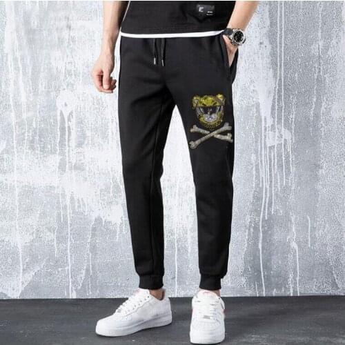 Men cotton pants Diamond stone Sportswear 2021 Male Casual Sweatpants
