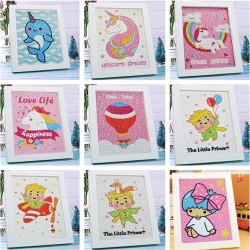 5D Diamond Painting Kit for Kids, Beginners Full Drill Painting by Number Kits Embroidery Cross Stitch Art Crafts Kits