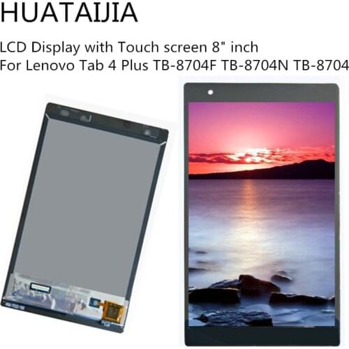 New 8" inch For Lenovo Tab 4 Plus TB-8704F TB-8704N TB-8704 LCD Display + Touch Screen Digitizer Glass Full Assembly Tablet PC