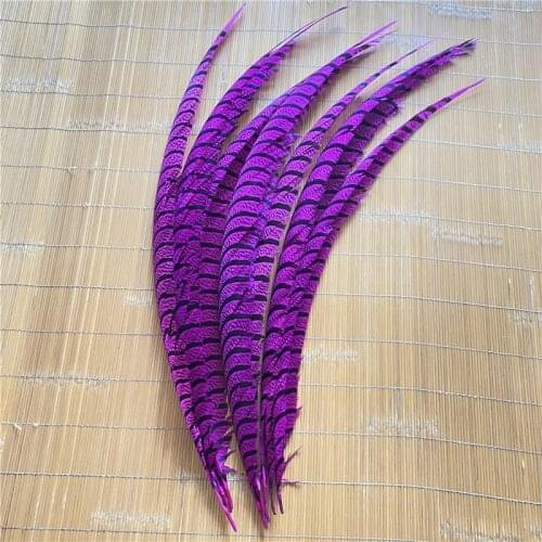Wholesale 20pcs/lot Rose Lady Amherst Pheasant Tail Feathers 28-40inches /70-100CM for Crafts Dancers Home Party DIY Plumes