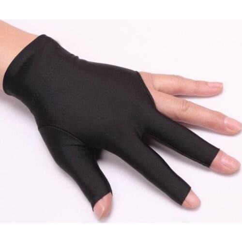 Billiards Gloves Billiards Three Fingers Gloves High-end Exposed Billiards Gloves Absorb Sweat Breathable Billiard Accessories