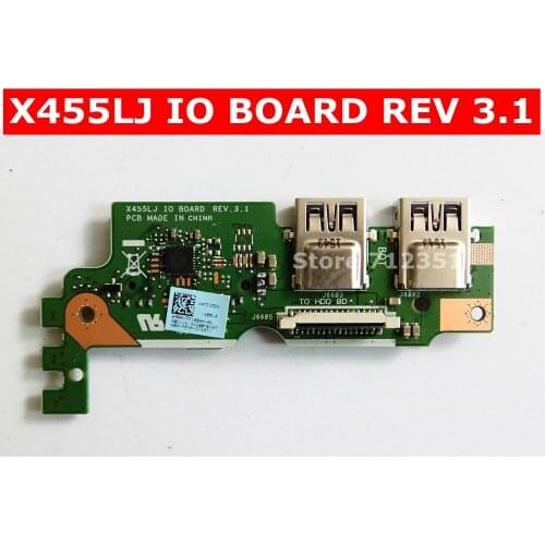 X455LJ IO BOARD REV 3.1 For ASUS X455LJ X455LD A455L Y483L W419L X455L USB SD Card Board USB BOARD IO Board Connectors Test ok