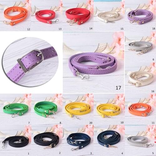 Adjustable Pu Leather Bag Shoulder Strap Handle Cross Body Diy Replacement