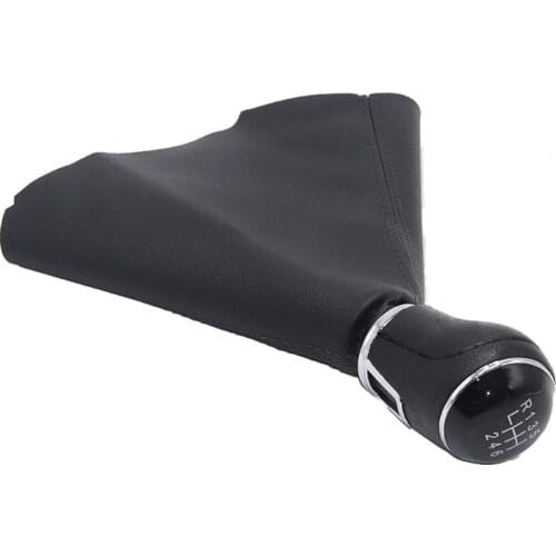 Car Gear Shift Knob Lever Stick Gaiter Boot Cover Collar PU Leather For VW POLO 6C 2011-2019 6R 2009-2014