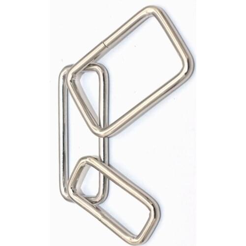 Silver Rectangle Buckle Non Welded 25/33/38mm Rectangle Clasp Iron Buckle DIY Belt Webbing Leather Bag Handbag Purse Accessories