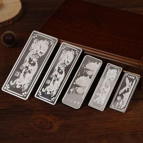 999 Sterling Silver Investment Silver Bars Sailing Five Styles High-end Silver Birthday Gift Silver Ring Material Collection