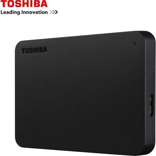 Toshiba A3 HDTB410YK3AA Canvio Basics 500GB 1TB 2TB Portable External Hard Drive USB 3.0, Black