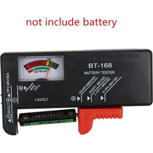 AA/AAA/C/D/9V/1.5V batteries Universal Button Cell Battery Colour Coded Meter Indicate Volt Tester Checker BT168 30%off