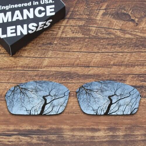 ToughAsNails Polarized Replacement Lenses for Oakley Half Wire 2.0 Sunglasses Metallic Silver Color (Lens Only)