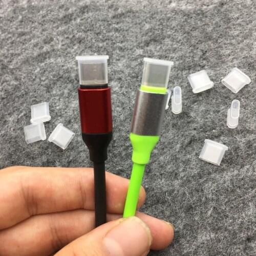 10PCS/set Charging Cable Dust Plug Protector Cover Case Shell Type-C Male Port Charger Coat for Cell Phone Accessories