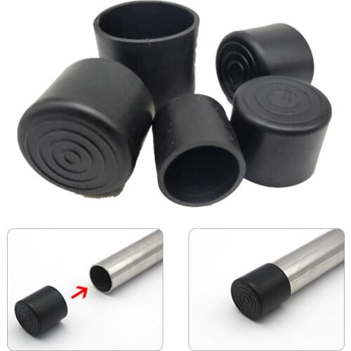 10Pcs/lot Round Plastic Jacket Chair Leg Cap Non-slip Table Foot Dust Cover Socks Floor Protector Pad Pipe Plugs