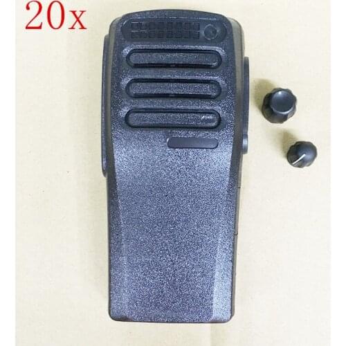 20pcs/lot the housing shell front case for motorola XIR P3688 DP1400 DEP450 Digital Walkie Talkie with 2 konbs logo model label