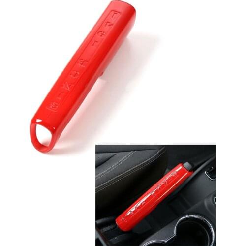3 Colors Auto Interior Handle Handbrake Parking Protective Cover Trim ABS Decoration For Jeep Wrangler 2007-2016 Car Styling