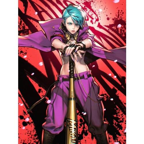 5D Diamond Embroidery Cartoon Anime Personality Girl Picture Full Round Diamond Painting Mosaic Embroidery Kit Home Decoration