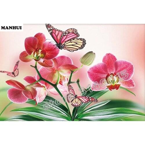 5D Diy Diamond Painting Cross Stitch Butterfly flowers Handmade Diamond Mosaic Kits Diamond Embroidery Rhinestones BEC210