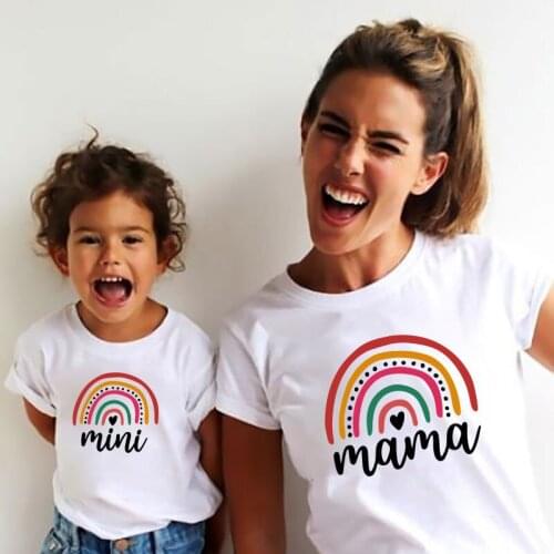AXYRXWR Same T-shirts For Mom And Daughter