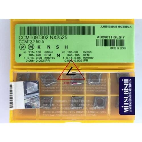 CCMT 09T302 NX2525 10pcs original Mitsubishi turning insert DIAEDGE