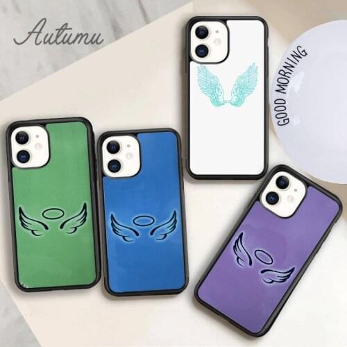 Angel wings Phone Case for iPhone 11 12 Pro Max mini X XR XS SE 2020 5 6S 7 8 Plus Samsung Galaxy S8 S9 S10 Cover shell