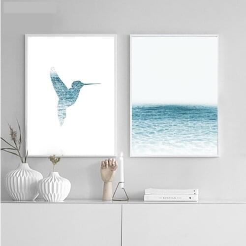 Canvas Painting Bird Natural Nordic poster Abstract Wall Pictures Living Room Art Decoration Pictures No Frame