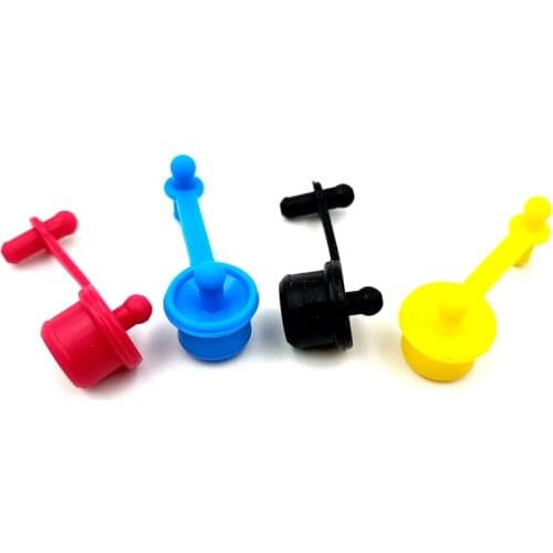 Printer component seal plug diameter 12 mm color rubber plug is suitable for continuous ink supply system external bottle