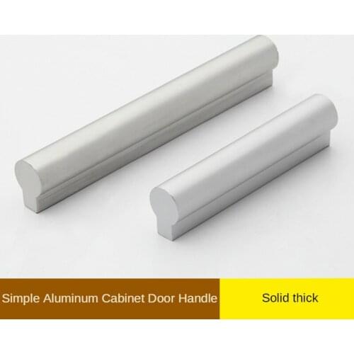 Space Aluminum Kitchen Cabinet Handle Modern Minimalist Wardrobe Drawer Furniture Handle Matte Solid Decorative Hardware