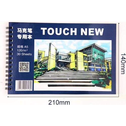 Marker Pad 120gsm 30 Sheets Marker Painting Papers A5 140x210mm