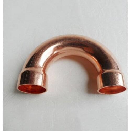 Copper 180 Elbow Plumbing Pipe Fitting Water Gas Oil Scoket Weld Coupler End Feed 180 Deg 35mm x1.1mm x110