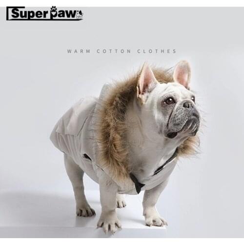 Fashion Dog Cotton Jacket Wear Dogs Puppy Snowsuit Winter Warm Clothing Sweater Schnauzer Bulldog Hoodie Coat Dropshipping IBC04