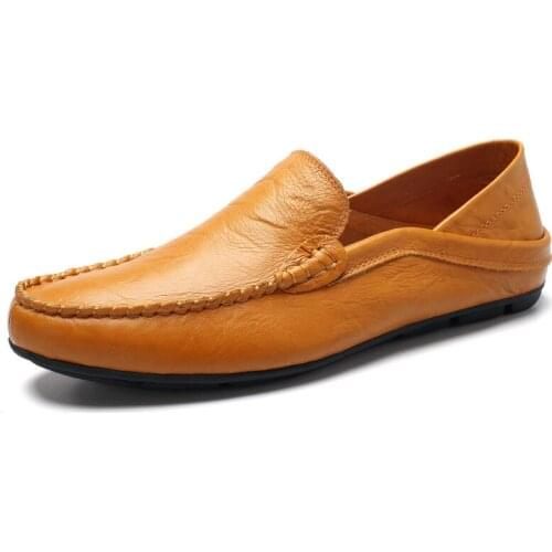 Casual Leather Shoes Mens 2020 New Winter Mens Fashion Shoes Plush Thermal Cotton Business Shoes Men Loafers Big Size 47